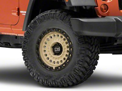 Black Rhino Sentinel Desert Sand Wheel; 17x8.5; -18mm Offset (07-18 Jeep Wrangler JK)