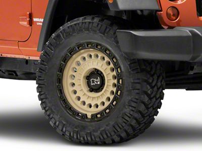 Black Rhino Sentinel Desert Sand Wheel; 20x9.5; -18mm Offset (07-18 Jeep Wrangler JK)