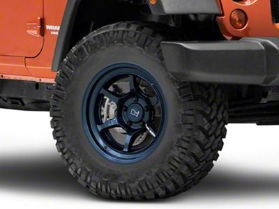 Black Rhino Shogun Gloss Midnight Blue Wheel; 17x9; -38mm Offset (07-18 Jeep Wrangler JK)