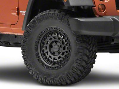 Black Rhino Shredder Matte Gunmetal Wheel; 17x9; 0mm Offset (07-18 Jeep Wrangler JK)