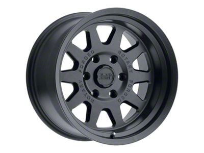 Black Rhino Stadium Matte Black Wheel; 17x9.5; -18mm Offset (07-18 Jeep Wrangler JK)