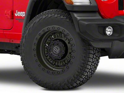 Black Rhino Abrams Olive Drab Green Wheel; 18x9.5; -18mm Offset (18-25 Jeep Wrangler JL)
