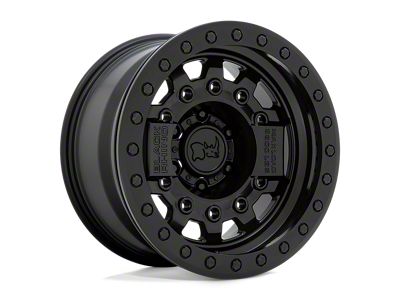 Black Rhino Avenger Beadlock Matte Black with Black Hardware Wheel; 17x8.5; -32mm Offset (18-25 Jeep Wrangler JL)