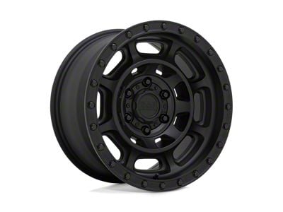 Black Rhino Convoy Matte Black Wheel; 17x8.5; -18mm Offset (18-25 Jeep Wrangler JL)