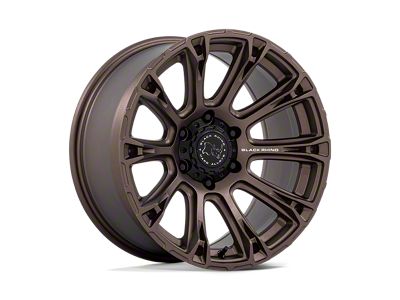 Black Rhino Diamondback Burnt Bronze Wheel; 17x8.5; 25mm Offset (18-25 Jeep Wrangler JL)