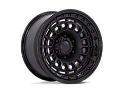 Black Rhino Sahara Matte Black with Gloss Black Lip Wheel; 17x9; -12mm Offset (18-26 Jeep Wrangler JL)