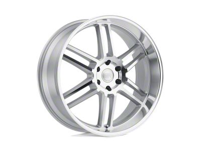 Black Rhino Katavi Silver with Mirror Cut Face Wheel; 20x9; 30mm Offset (18-25 Jeep Wrangler JL)