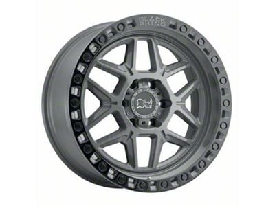 Black Rhino Kelso Battleship Gray with Black Ring Wheel; 20x9; -18mm Offset (18-25 Jeep Wrangler JL)