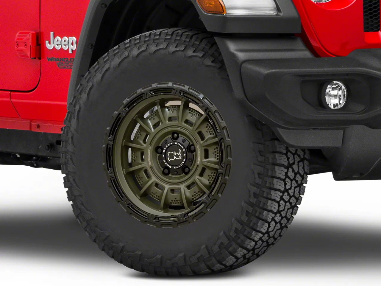 Black Rhino Jeep Wrangler Arsenal Sand On Black Wheel; 17x8