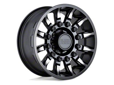 Black Rhino Mission Matte Black with Machined Tinted Spokes Wheel; 20x9; 2mm Offset (18-25 Jeep Wrangler JL)
