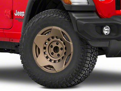 Black Rhino Muzzle Matte Bronze Wheel; 17x9; -18mm Offset (18-25 Jeep Wrangler JL)
