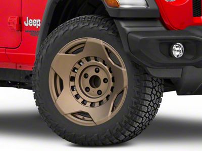 Black Rhino Muzzle Matte Bronze Wheel; 20x9; -18mm Offset (18-25 Jeep Wrangler JL)