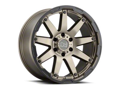 Black Rhino Oceano Matte Bronze with Black Ring Wheel; 20x12; -44mm Offset (18-25 Jeep Wrangler JL)