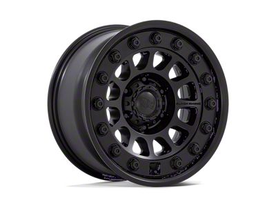 Black Rhino Outback Matte Black Wheel; 17x8; 32mm Offset (18-25 Jeep Wrangler JL)