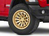Black Rhino Raid Gold Wheel; 18x9.5; -18mm Offset (18-25 Jeep Wrangler JL)