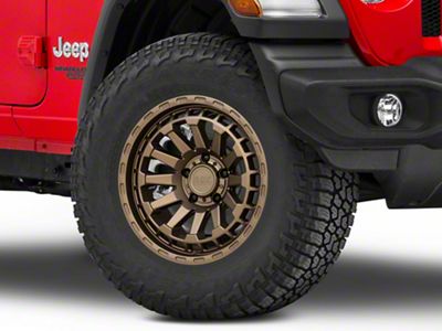 Black Rhino Raid Matte Bronze Wheel; 17x8.5; -18mm Offset (18-25 Jeep Wrangler JL)
