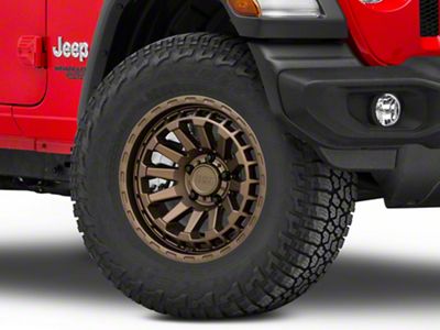 Black Rhino Raid Matte Bronze Wheel; 17x8.5; 0mm Offset (18-25 Jeep Wrangler JL)