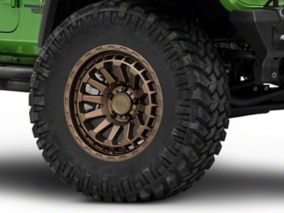 Black Rhino Raid Matte Bronze Wheel; 18x9.5; 2mm Offset (18-25 Jeep Wrangler JL)