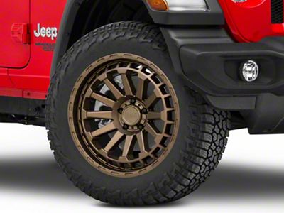 Black Rhino Raid Matte Bronze Wheel; 20x9.5; -18mm Offset (18-25 Jeep Wrangler JL)