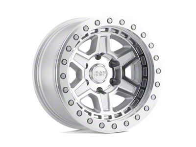 Black Rhino Reno Silver with Mirror Face and Silver Bolts Wheel; 17x8.5; -38mm Offset (18-25 Jeep Wrangler JL)