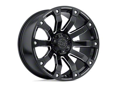 Black Rhino Selkirk Gloss Black Milled Wheel; 20x10; -23mm Offset (18-25 Jeep Wrangler JL)