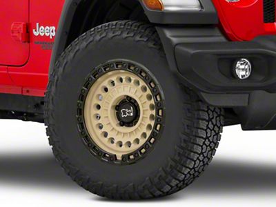 Black Rhino Sentinel Desert Sand Wheel; 17x8.5; -18mm Offset (18-25 Jeep Wrangler JL)