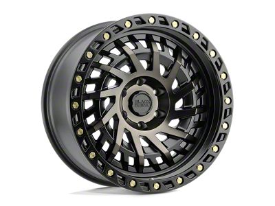 Black Rhino Shredder Matte Black with Machined Dark Tint Wheel; 20x9.5; -18mm Offset (18-25 Jeep Wrangler JL)