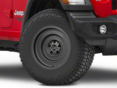 Black Rhino Solid Matte Gun Black Wheel; 17x9.5; -18mm Offset (18-25 Jeep Wrangler JL)
