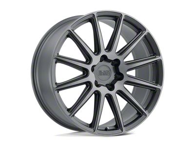Black Rhino Waza Brushed Gunmetal Wheel; 20x9; 30mm Offset (97-06 Jeep Wrangler TJ)