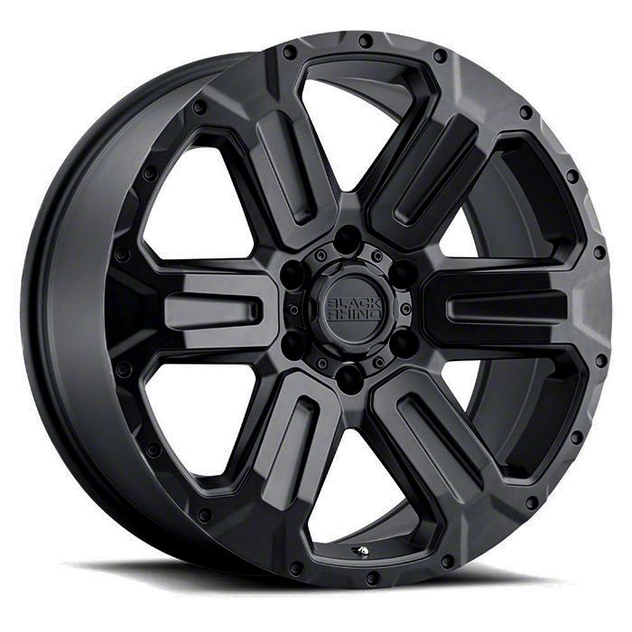 Black Rhino Jeep Wrangler Wanaka Matte Black Wheel; 17x8.5