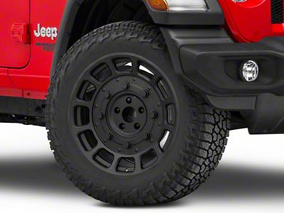Black Rhino Warthog Matte Black Wheel; 20x9.5; -18mm Offset (18-25 Jeep Wrangler JL)