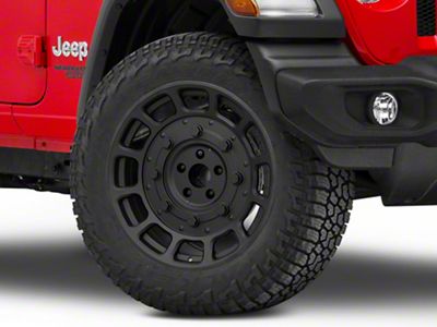 Black Rhino Warthog Matte Black Wheel; 20x9.5; 2mm Offset (18-25 Jeep Wrangler JL)