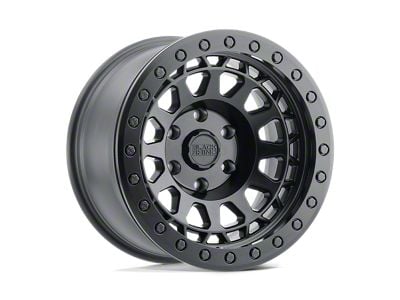 Black Rhino Primm Beadlock Matte Black with Brass Bolts Wheel; 17x8.5; -38mm Offset (87-95 Jeep Wrangler YJ)