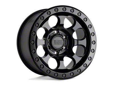 Black Rhino Riot Matte Black Wheel; 17x8.5; -38mm Offset (87-95 Jeep Wrangler YJ)