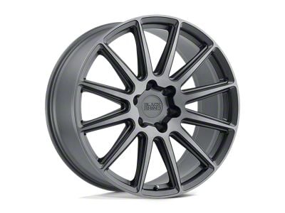 Black Rhino Waza Brushed Gunmetal Wheel; 22x10; 30mm Offset (87-95 Jeep Wrangler YJ)