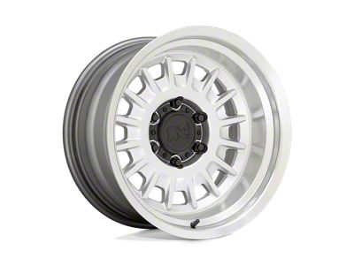 Black Rhino Aliso Gloss Silver with Mirror Cut Face and Lip 6-Lug Wheel; 16x8; -25mm Offset (16-23 Tacoma)