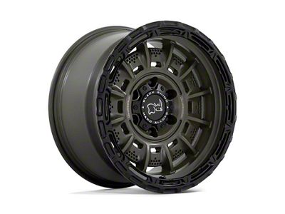 Black Rhino Legion Olive Drab Green with Black Lip 6-Lug Wheel; 17x9; 0mm Offset (16-23 Tacoma)
