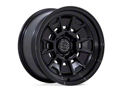 Black Rhino Mondo Matte Black with Gloss Black Lip 6-Lug Wheel; 17x9; -38mm Offset (24-25 Tacoma)