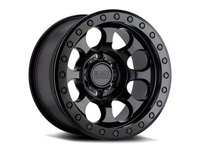 Black Rhino Riot Beadlock Matte Black 6-Lug Wheel; 17x8.5; 0mm Offset (16-23 Tacoma)