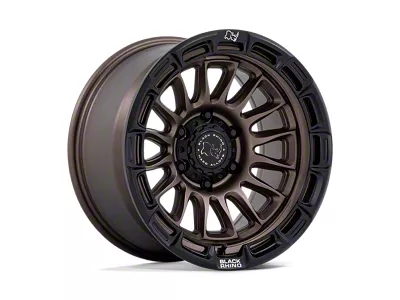Black Rhino Rival Burnt Bronze with Matte Black Lip 6-Lug Wheel; 17x9; -12mm Offset (24-25 Tacoma)