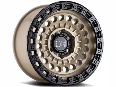 Black Rhino Sentinel Desert Sand with Black Ring 6-Lug Wheel; 17x8.5; -10mm Offset (16-23 Tacoma)
