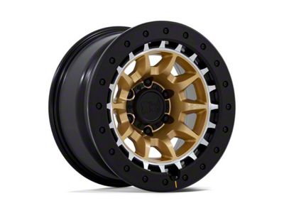 Black Rhino Tusk Matte Gold with Machined Ring 6-Lug Wheel; 17x8.5; -10mm Offset (16-23 Tacoma)