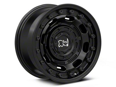 Black Rhino Atlas Matte Black 6-Lug Wheel; 18x9; 0mm Offset (17-24 Titan)