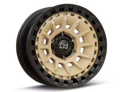 Black Rhino Barrage Desert Sand on Matte Black 6-Lug Wheel; 18x9; 0mm Offset (17-24 Titan)