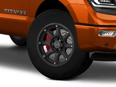 Black Rhino Glamis Matte Black 6-Lug Wheel; 18x9; -12mm Offset (17-24 Titan)