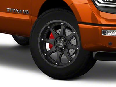 Black Rhino Glamis Matte Black 6-Lug Wheel; 20x9; 12mm Offset (17-24 Titan)
