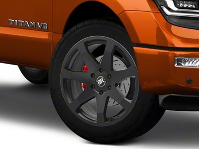 Black Rhino Mozambique Matte Black 6-Lug Wheel; 22x9.5; 25mm Offset (17-24 Titan)