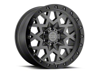 Black Rhino Sprocket Matte Gunmetal with Gloss Black Face 6-Lug Wheel; 20x9.5; -18mm Offset (17-24 Titan)