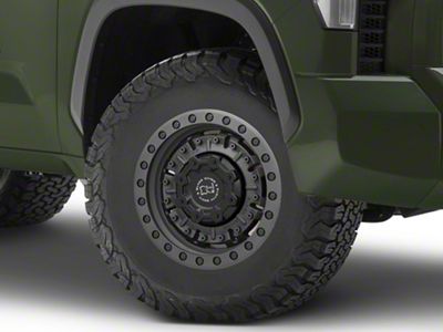 Black Rhino Abrams Textured Matte Gunmetal 6-Lug Wheel; 17x8.5; 0mm Offset (22-25 Tundra)