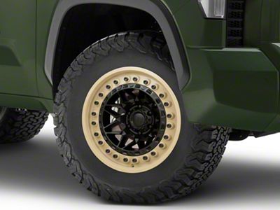 Black Rhino Alpha Matte Black with Sand Lip 6-Lug Wheel; 18x9; 20mm Offset (22-25 Tundra)